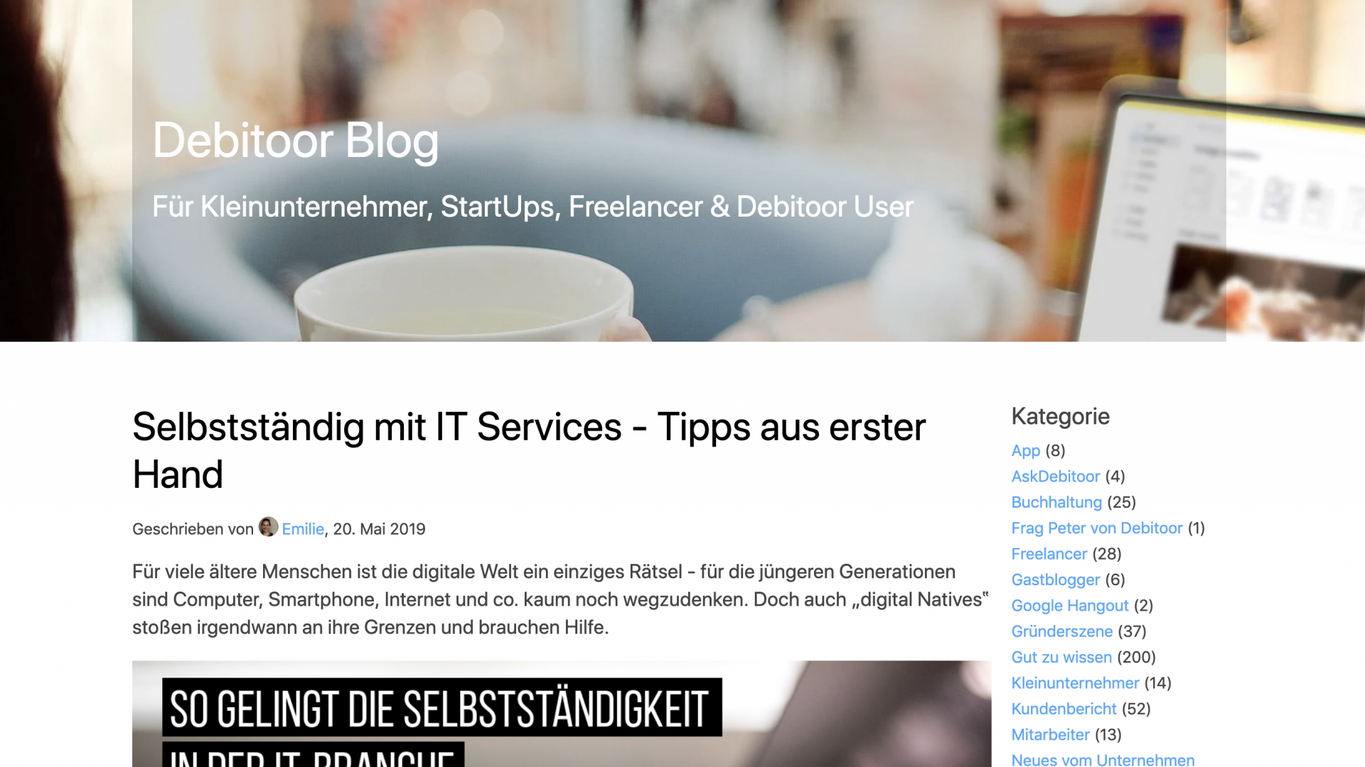 pixelparker Artikel bei debitoor